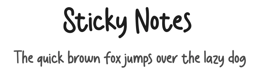 Sticky Notes