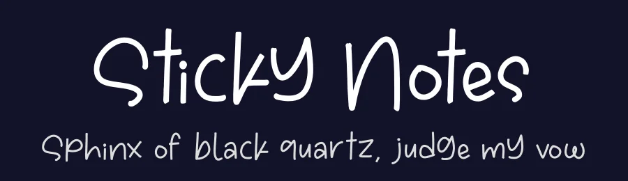 Sticky Notes by Perspectype Studio - Letterena.com — Script Handwritten Font — thumbnail 2