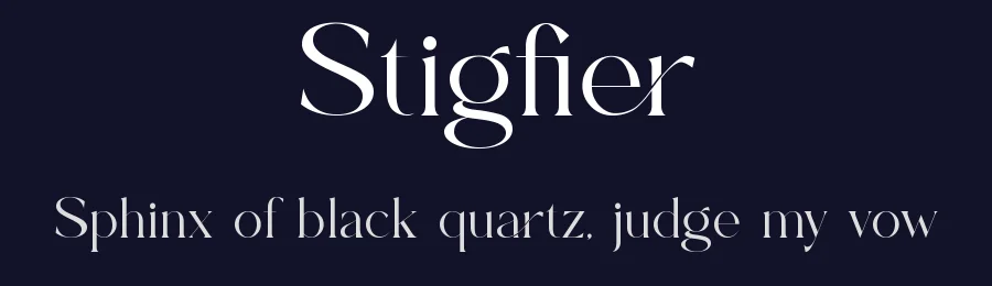 Stigfier by Font Kingdom — Serif Font — thumbnail 2