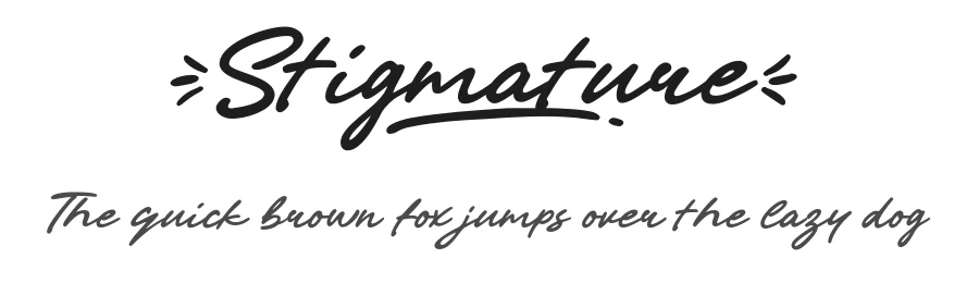 Stigmature by Khurasan — Script Handwritten Font