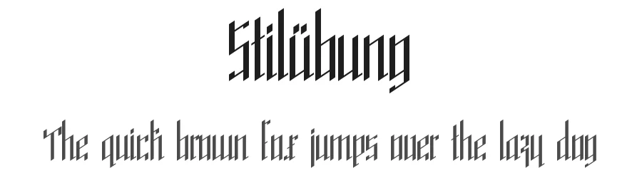 Stilübung by Ekkehard Beck — Blackletter Font