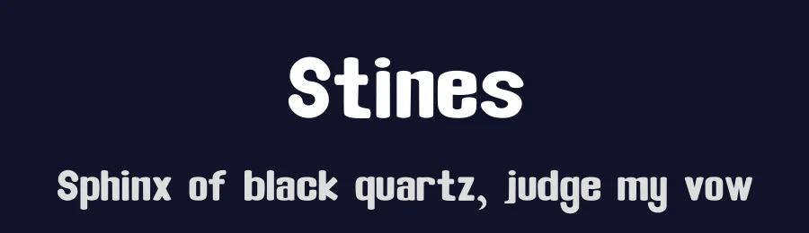 Stines by Teguh Pranata — Sans Serif Font — thumbnail 2