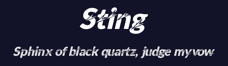 Sting by Upan Sulfan — Decorative Font — thumbnail 2