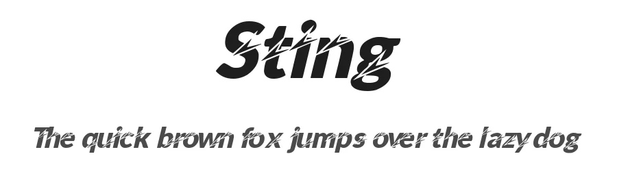 Sting by Upan Sulfan — Decorative Font