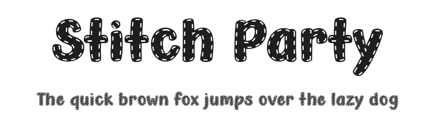 Stitch Party by Misti's Fonts β Decorative Font
