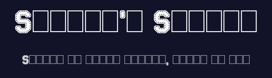 Stitch'n School by imagex — Decorative Font — thumbnail 2