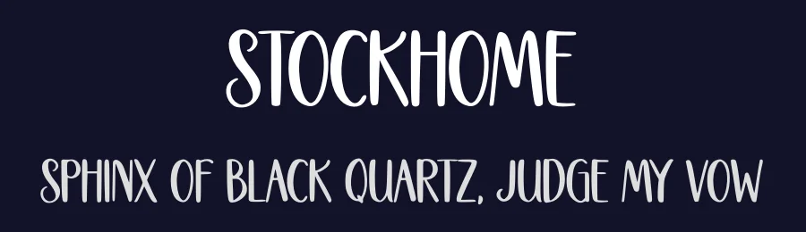 Stockhome by Abo Daniel Studio — Script Handwritten Font — thumbnail 2