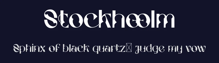 Stockhoolm by Creatype Studio — Decorative Font — thumbnail 2