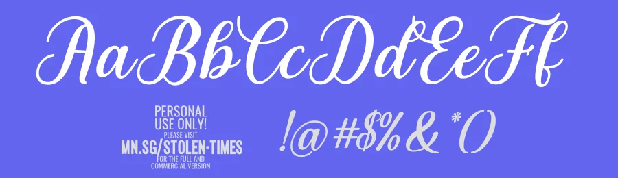 Stolen Times by Måns Grebäck — Script Handwritten Font — thumbnail 3