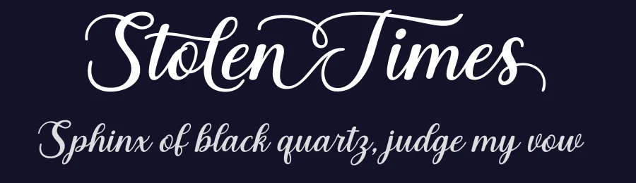 Stolen Times by Måns Grebäck — Script Handwritten Font — thumbnail 2