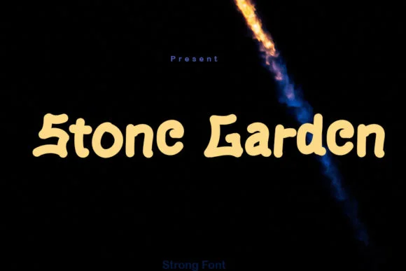 Stone Garden Font by muhawk47 by muhawk47 β Wedding Font