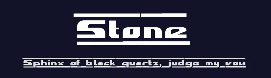 Stone by Maik Henschel — Display Font — thumbnail 2