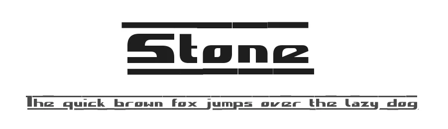 Stone by Maik Henschel — Display Font