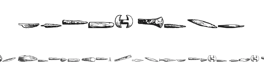 Stone Army by zanatlija — Dingbats Font