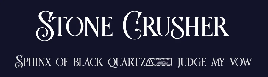 Stone Crusher by Kong Font — Decorative Font — thumbnail 2
