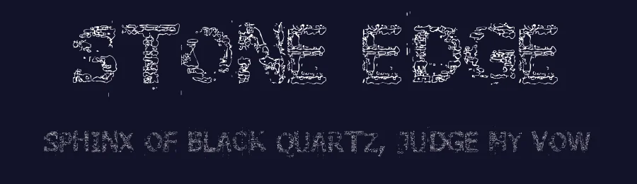Stone Edge by Alf Nielsen — Decorative Font — thumbnail 2