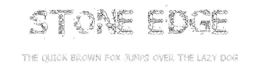 Stone Edge by Alf Nielsen — Decorative Font