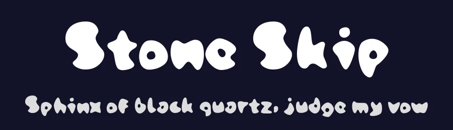 Stone Skip by Field 2 Design — Decorative Font — thumbnail 2