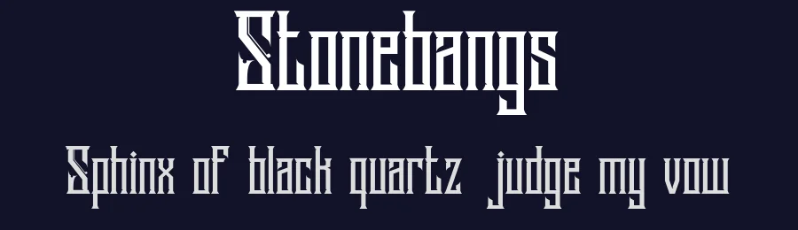 Stonebangs by Ryan Prasetya — Decorative Font — thumbnail 2