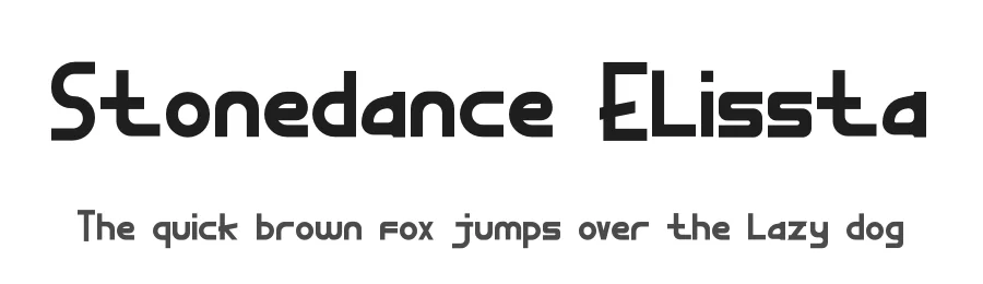 Stonedance Elissta by Tychitype — Sans Serif Font
