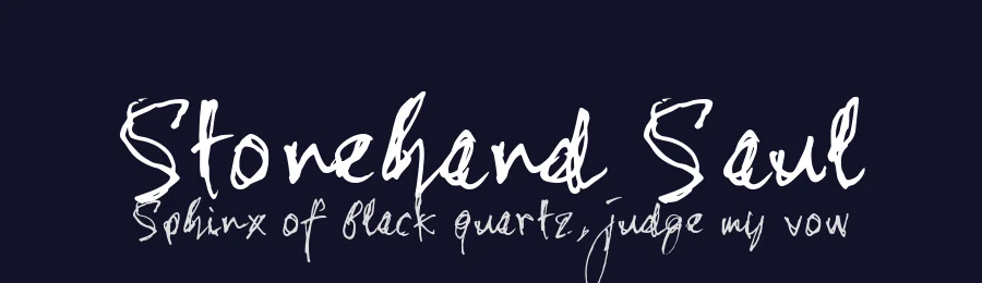 Stonehand Saul by JOEBOB graphics — Script Handwritten Font — thumbnail 2