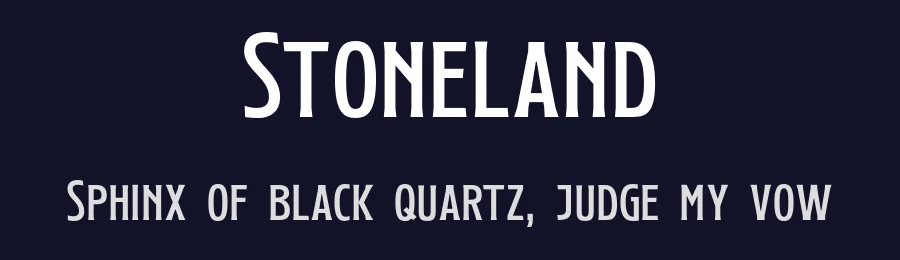 Stoneland by Letterhend Studio — Decorative Font — thumbnail 2
