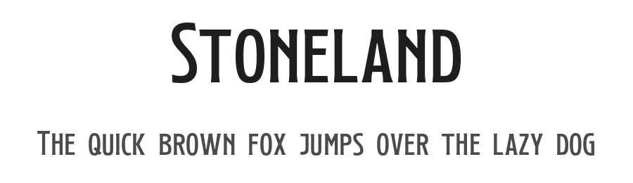 Stoneland by Letterhend Studio β Decorative Font