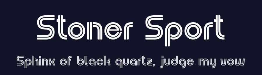 Stoner Sport by Alit Design — Decorative Font — thumbnail 2