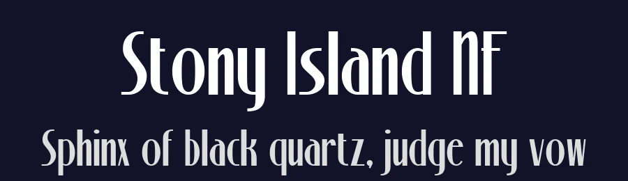 Stony Island NF by Nick's Fonts — Decorative Font — thumbnail 2