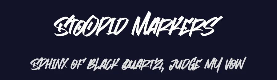 Stoopid Markers by Gassstype — Script Handwritten Font — thumbnail 2