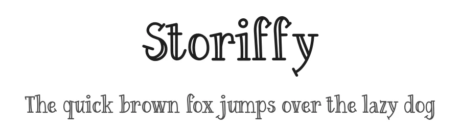 Storiffy by Typefactoryco — Decorative Font