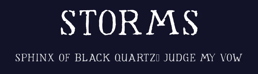 Storms by kokostd — Decorative Font — thumbnail 2