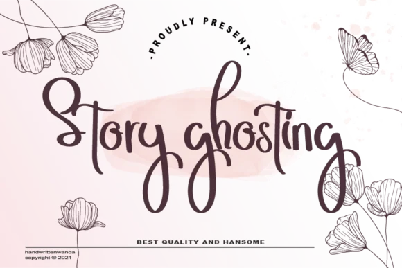 Story Ghosting Font by handwrittenwanda — Serif Font