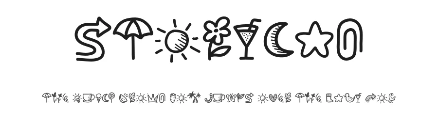 Storycan by Khurasan — Dingbats Font