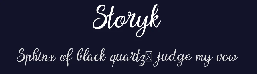 Storyk by Digital Typeface Studio — Script Handwritten Font — thumbnail 2