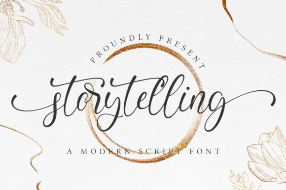 Storytelling Font by Guritatype by Guritatype — Script Handwritten Font