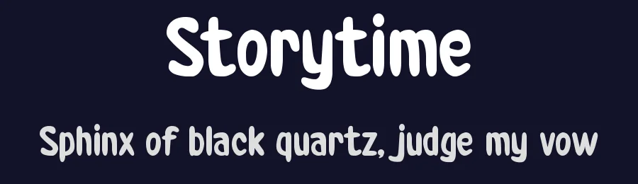 Storytime by Pinisiart — Decorative Font — thumbnail 2