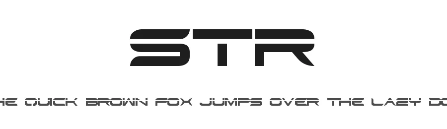 STR by Max Callaghan — Display Font