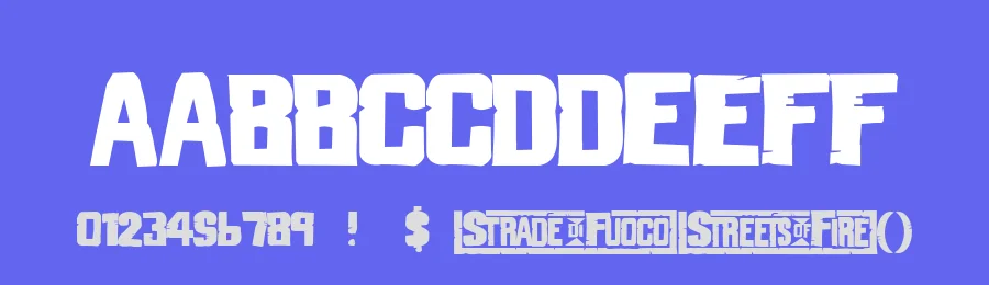 Strade di Fuoco by Alphabet&Type® — Decorative Font — thumbnail 3