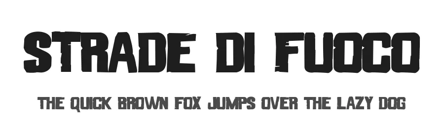 Strade di Fuoco by Alphabet&Type® — Decorative Font