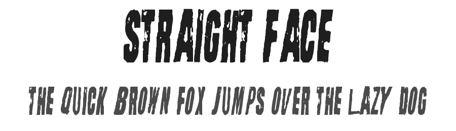 Straight Face by Christopher Hansen — Decorative Font