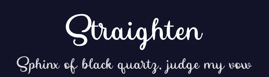 Straighten by Doehantz Studio — Script Handwritten Font — thumbnail 2