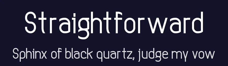 Straightforward by G3Typefaces — Sans Serif Font — thumbnail 2