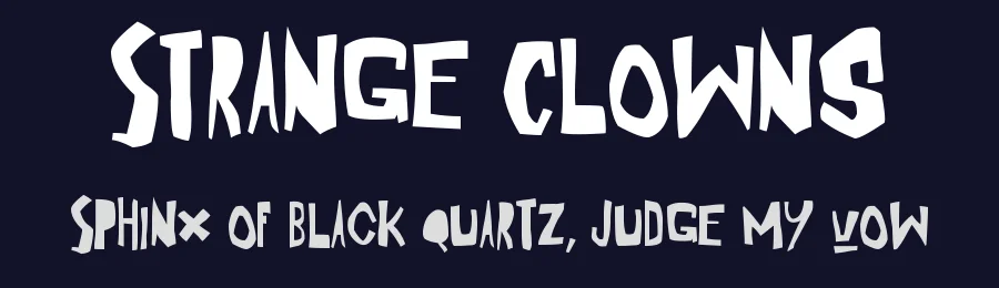 Strange Clowns by imagex — Decorative Font — thumbnail 2