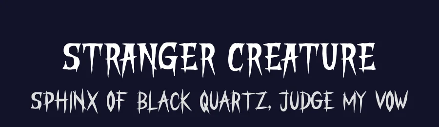 Stranger Creature by PutraCetol Studio — Decorative Font — thumbnail 2