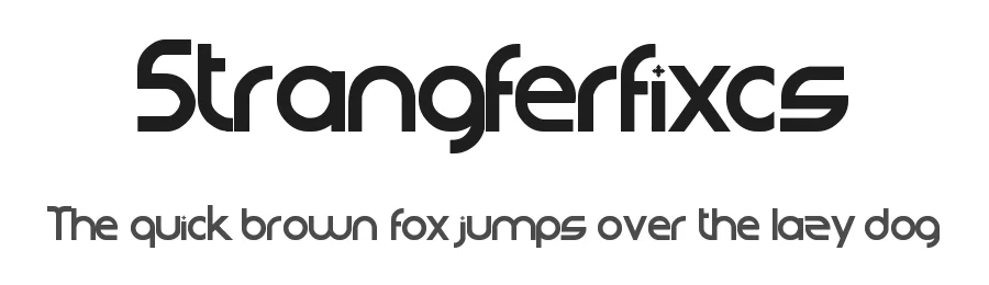Strangferfixcs by zanatlija — Display Font
