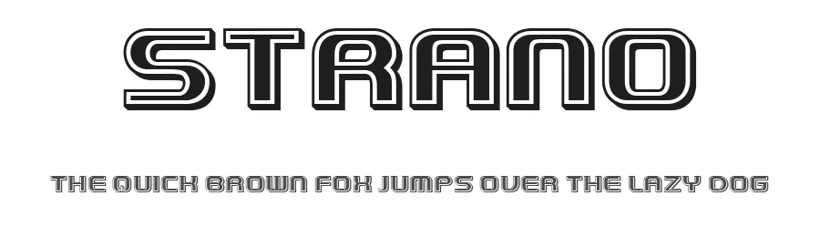 Strano by Vladimir Nikolic β Sans Serif Font