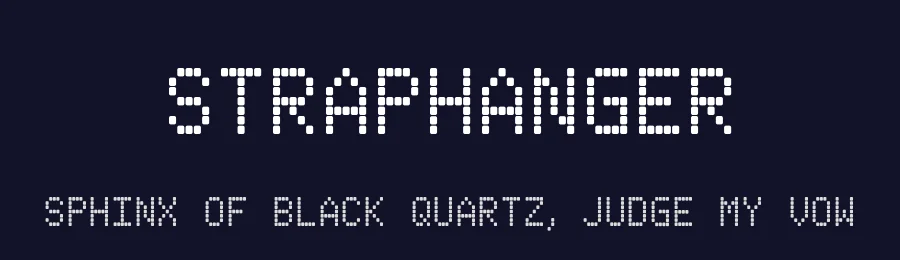 Straphanger by the Type Fetish — Display Font — thumbnail 2