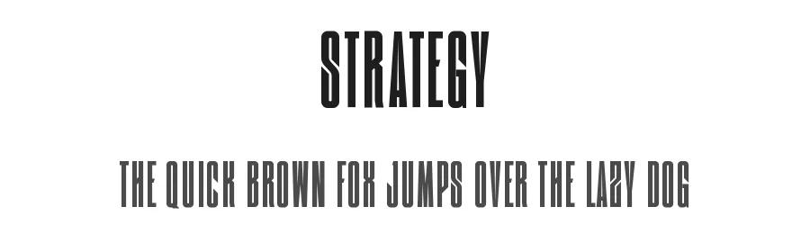 Strategy by Graphicxell — Sans Serif Font
