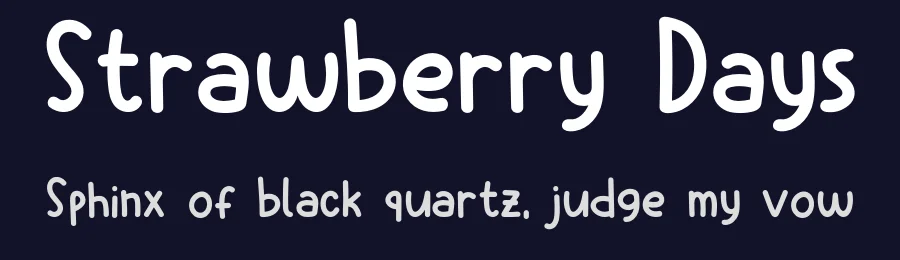 Strawberry Days by Khurasan — Decorative Font — thumbnail 2